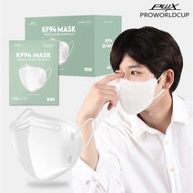 프로월드컵 2D형 KF-94 새부리형 대형Plus 화이트마스크 50매입 특대형마스크 초대형마스크 더큰마스크 특대형, 특대형(화이트)