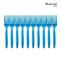 멜라민 컵 파티 플라스틱 일회용 보틀 식기 새로운 인어 아이들 의 종이 트레이 타월 세트, 포크 x 10