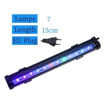 어항 꾸미기 수조 데코 장식 Aquarium Light LED Waterproof Fish Tank Underwater Colorful Lamp Decor Pl