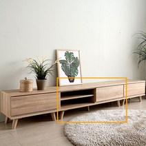 오픈형 거실장 1200 TV다이 거실tv장식장 티비다이, 네추럴