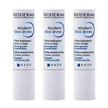 Bioderma Atoderm Stick Levres 바이오더마 아토덤 스틱 레브르 립케어 3팩, 모이스쳐라이징, 3개