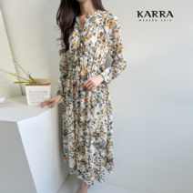 카라 KARRA 오렌지플라워스트링원피스_KB3SOP060Q