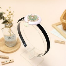 채유 원형태슬 머리띠