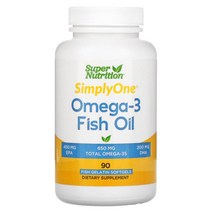 슈퍼뉴트리션 오메가3 피쉬 오일 1000mg 피쉬 소프트젤 90정, 4병
