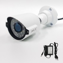 JWC CCTV 카메라 240만화소 적외선 X4B 실내 실외 화이트 실내외겸용, 카메라X4B+아답타1A