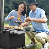 휴대용 화로 야외 캠핑난로 차박 우드스토브 목재난로, 화목난로 대형