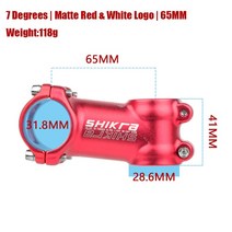 자전거 핸들 바 스템 알루미늄 31.8mm 자전거 핸들 바 스템 35/45/55/60 // 65/70/80/90/100/110mm 자전거 액세서리 Mtb 자전거 테이블, Red Stem 65mm