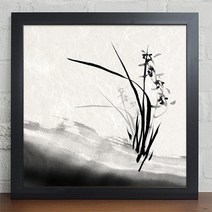 꾸밈 iw426-수묵화동양란인테리어액자 액자, 블랙-C타입-난초1