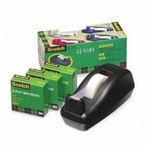 3M 매직 테이프 기획팩 SM-3-C-40 디스펜서 3롤 스카치 오피스용, 본상품선택