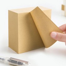 크라프트 접착메모지 400매 떡메 사무용 컴퓨터 대용량 무지, 상세페이지 참조
