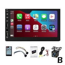 카오디오 자동차 스피커 라디오 7quot 블루투스 기능이 있는 mp5 플레이어 안드로이드 자동애플 carplay용 전체 용량성 스크린 플레이어, b