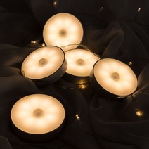 비스토어 미니 무선 LED 센서등 충전식 동작감지 드레스룸 주방 2color, 옐로우