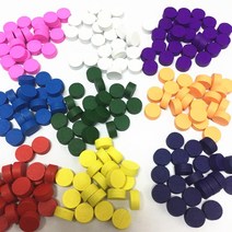 보드게임 단체게임 나무 게임 조각 diy 퍼즐 보드 게임/교육 액세서리 다채로운 폰/체스 100 직경 10x5MM 10 색, [03] Mix Color