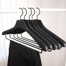 씨인크 남성 여성 올블랙 정장 옷걸이 5개, 남성 올블랙 정장 옷걸이 5개, 블랙