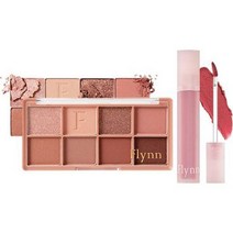 플린 러슬 아이섀도우 팔레트 02 드라이 로즈 브리즈 벨벳 틴트 딤 세트, 아이섀도우 팔레트 + 틴트 × 1