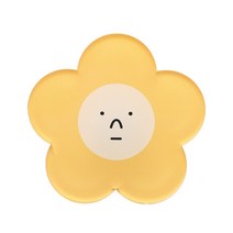온니유 플라워 꽃 얼굴 휴대폰 핸드폰 아크릴 스마트톡, 옐로우
