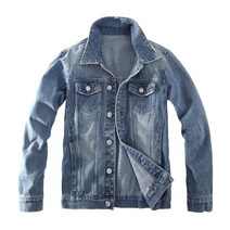 동대문스타일 남성 빈티지 청자켓 워싱 버튼 오픈 절개라인 남자 데님 자켓 TJ214_7