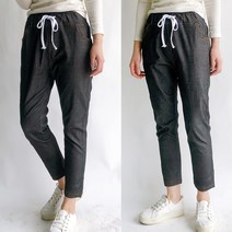 1+1 조거 배기 밴딩 편한 스판 바지 틱톡