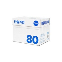 한솔제지 한솔카피 A4 복사용지 A4용지 80g 2500매 1박스, 한솔카피 A4 복사용지 A4용지 80g 2500매 1박