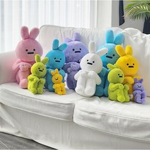 러키래빗 토끼 행운의 국민 애착인형 6color 생일 조카 여자친구 선물, 퍼플