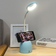 침대독서등 마리스텔라 아르떼미데 D2 책상 테이블 램프 Led USB 터치 야간 조명 무단 디밍 라이트 눈 보호 학습 다기능 브래킷 펜 홀더, [04] Rechargeable Blue