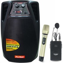 프로메인 MPS-80FCII 충전식 블루투스 포터블 앰프스피커 STM, 기본형+헤드셋추가