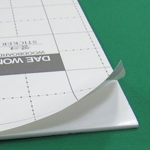 양면접착원단우드보드5T 440-590mm
