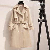 카라 KARRA 88까지 러플더블트렌치코트+벨트SET A3F0672