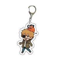 체인소맨 키링 Chainsaw Man Anime KeyChain Women Cos Girls Gift 열쇠 고리 남성용 아크릴 자동차 파티 펜던트 일본 포치 타, [24] 5259