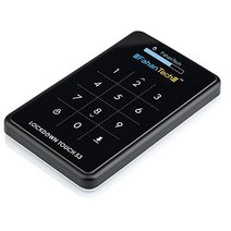 FahanTech Made in Korea - 업그레이드된 SATA III 잠금 시리즈 AES 256비트 하드웨어 암호화 하드 드라이브 인클로저(SATA III Metal-Blac, 메탈 블랙