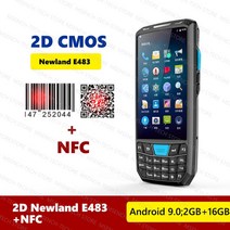 판매 안드로이드 핸드 터미널 PDA 하니웰 바코드 스캐너 1D 레이저 QR 휴대용 데이터 수집기 4G NFC, 08 2D E483 NFC_01 미국