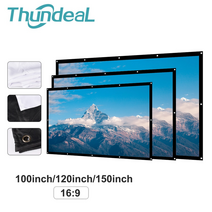스마트 4k 8k UHD 대형 TV thundeal 100 120 150 인치 휴대용, 120인치