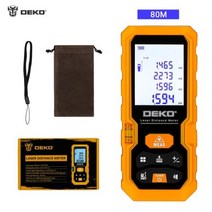 DEKODKLD05 휴대용 미니 레이저 거리 측정기 40M 60M 80M 100M 레인지 파인더 직경 측정, Russian Federation+80M