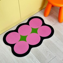 만개잡화점 오브제 규조토 발매트 빨아쓰는 욕실 주방 화장실 매트, 05.블랙핑크
