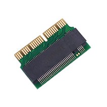 맥북프로 그램 갤럭시북 노트북 컴퓨터 부품 m key m.2 pcie x4 ngff ahci 2280 ssd 12+16pin 어댑터 카드 as ssd for macbook, 초록