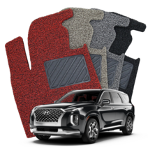 하이글로씨 팰리세이드 캘리그라피 VIP 코일매트 확장형 전차종 차량용 카매트, 일반형/블랙/1+2열, /H402