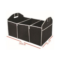 car trunk Organizer foldable storage box with handle car rear trunk 접는 큐브 다기능 40l 화물 보관 가방 주최자, 협력사, 검은 색
