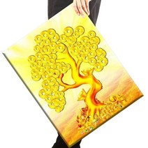 [당일 국내발송] 보석십자수 캔버스형 액자 세트 40x50cm, Q03모델