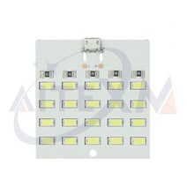DIY 로봇코딩 코딩교육 코딩장난감 로봇과학 로봇만들기 로봇장난감 5730 Smd 5V 430mA 470mA 화이트 마이크로 Usb LED 조명 패널 USB 모바일 비상 야간 전, [04] 20 LED