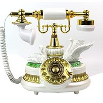 레트로 전화기 미국 빈티지 모지쉐 앤티크 폰 폰 유선 거실 침실 -611400, c
