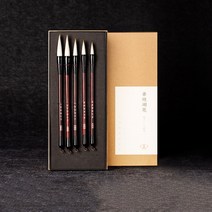 당품 초보 서예가 동양화 서화 서예 붓 세트 5종 A형 프리미엄 선물 세트, 단품, 단품