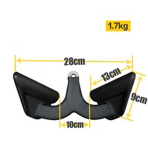 엘디에스 랫풀다운 그립 등운동 턱걸이 매드 맥스 헬스 케이블 바, C 클로즈 그립 수퍼네이트