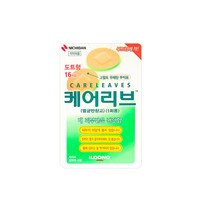 일동제약 니치방 케어리브 부직포 상처 밴드 14종택일*, 도트형 16매, 1개