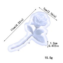 부케레진 부케액자 장미 에폭시 수지 금형 DIY 반입체 발렌타인 데이 플립 설탕 거울 장식 실리콘 금형, 1.white