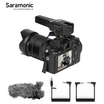 디스코드 마이크 dslr 카메라 용 saramonic vmic4 온 카메라 콘덴서 캠코더 라이브 스트리밍 youtube 녹음 카메라, 없음
