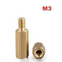 100 개/몫 남성-여성 황동 육각형 스페이서 16 진수 기둥 standoff M3, 16 M3x10x8