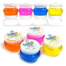 달콩팬시 내가 만드는 슬라임 베이스 2컬러 1세트, 투명+노랑