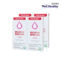 [삼진제약] 위시헬씨 엘라스틴100 콜라겐3000(4박스/2개월분), 단품