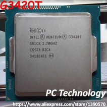 리퍼 CPU 기존 인텔 펜티엄 g3420t sr1ck cpu 2.70 ghz 3 m 35 w 22nm lga1150 듀얼 코어 데스크탑 프로세, 한개옵션0