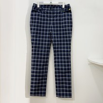 [행복한백화점][그린조이][그린조이] 써커 체크 바지 네이비 여성 GS18WT03W